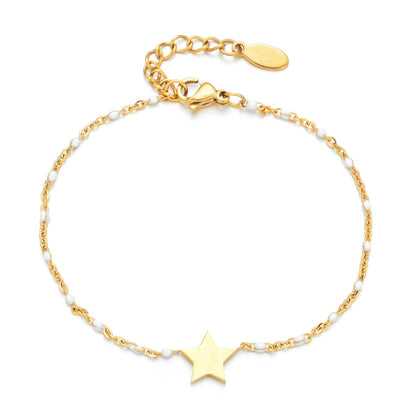 Bohemian Star Stainless Steel Enamel Bracelets