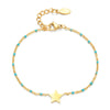 Bohemian Star Stainless Steel Enamel Bracelets