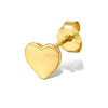 1 Pair Cute Commute Star Moon Heart Shape Plating Sterling Silver 18k Gold Plated White Gold Plated Ear Studs