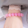 Casual Simple Style Round Gradient Color Plastic Beaded Plating Women's Bracelets