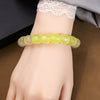 Casual Simple Style Round Gradient Color Plastic Beaded Plating Women's Bracelets