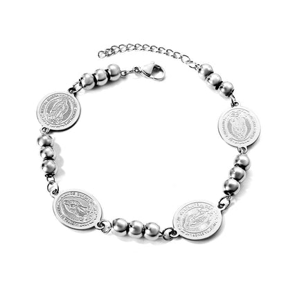 Streetwear Portrait Stainless Steel Plating Bracelets