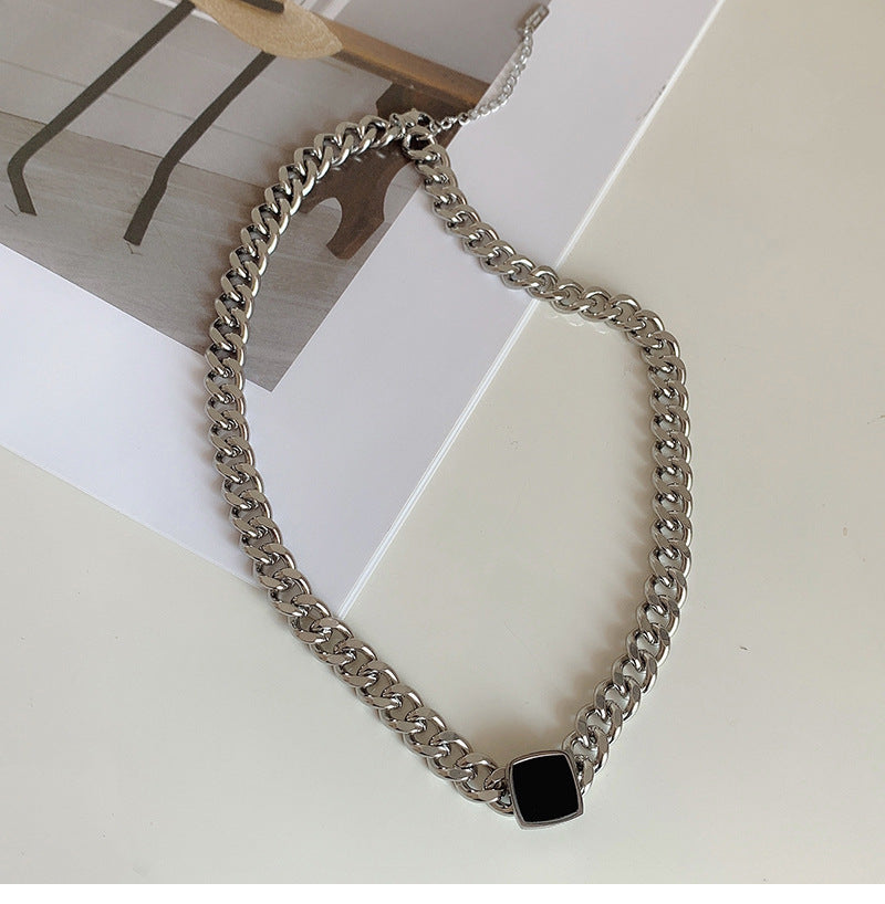 Casual Geometric Titanium Steel Necklace