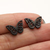 1 Pair Simple Style Butterfly Plating Hollow Out Stainless Steel Ear Studs