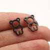 1 Pair Casual Simple Style Butterfly Umbrella Snowflake Asymmetrical Plating Hollow Out Stainless Steel Ear Studs