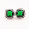 1 Pair Elegant Square Plating Inlay Copper Zircon Ear Studs