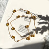 Modern Style Geometric Artificial Crystal Copper Plating Long Necklace