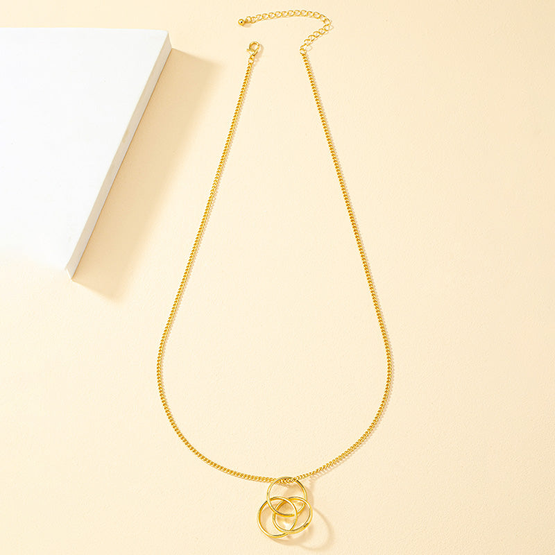 Streetwear Circle Alloy Irregular Women's Pendant Necklace