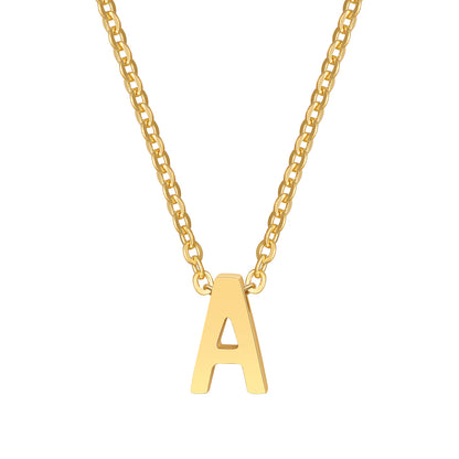 Wholesale Jewelry Simple Style Letter Stainless Steel Gold Plated Plating