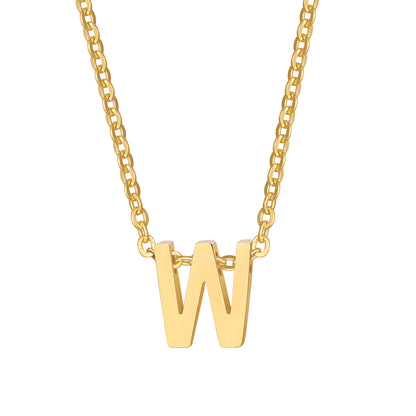 Wholesale Jewelry Simple Style Letter Stainless Steel Gold Plated Plating