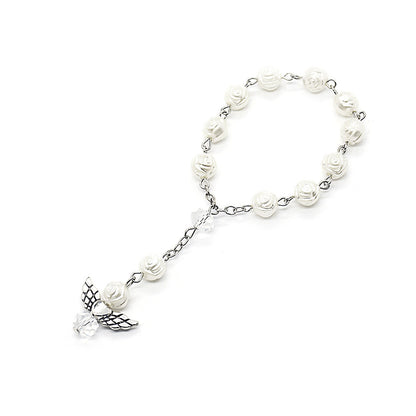 Modern Style Angel Wings Alloy Plastic Inlay Artificial Gemstones Women's Bracelets