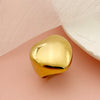 Elegant Heart Shape Stainless Steel Plating Gold Plated Rings