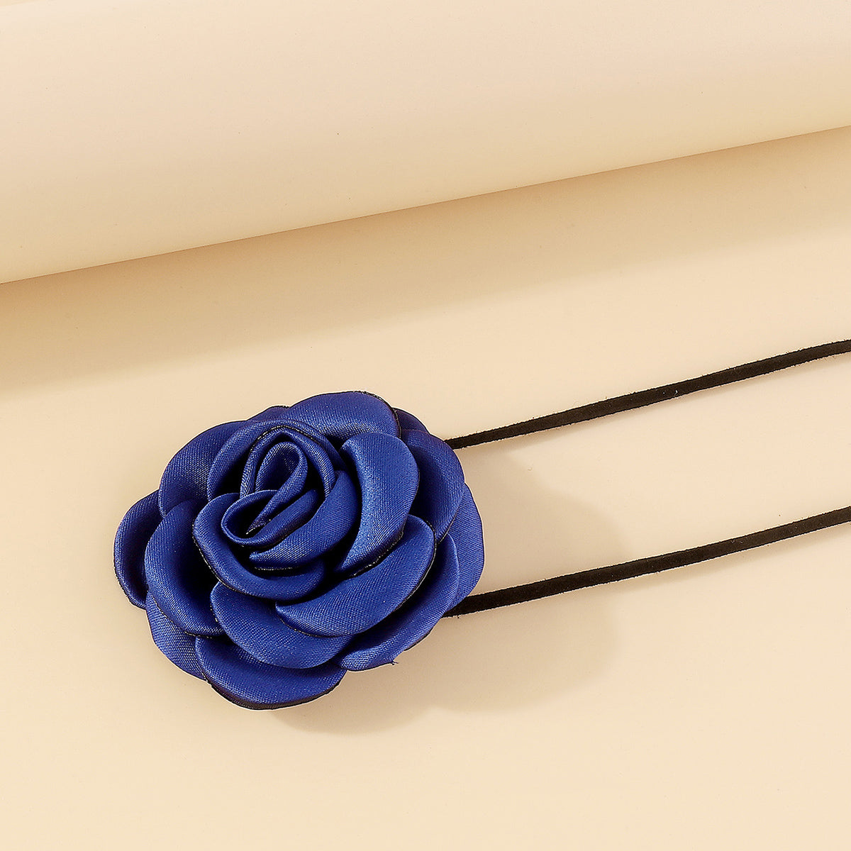 Elegant Vintage Style Sweet Rose Flocking Cloth Handmade Three-dimensional Fabric Women's Choker Choker