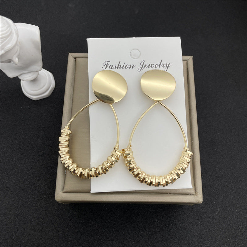 1 Pair Lady Streetwear Leaf Flower Plating Inlay Alloy Artificial Pearls Drop Earrings