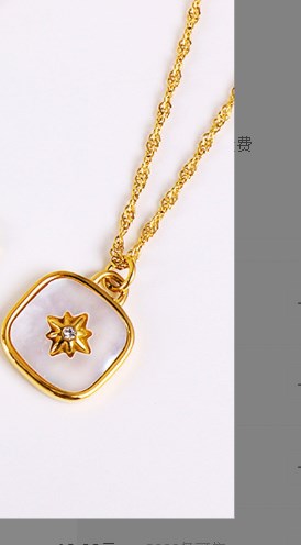 Modern Style Geometric Flower Stainless Steel Titanium Steel Plating Inlay Artificial Gemstones Pendant Necklace