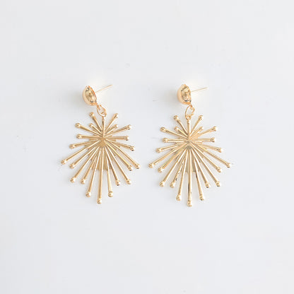 1 Pair Exaggerated Geometric Plating Inlay Alloy Artificial Pearls Drop Earrings