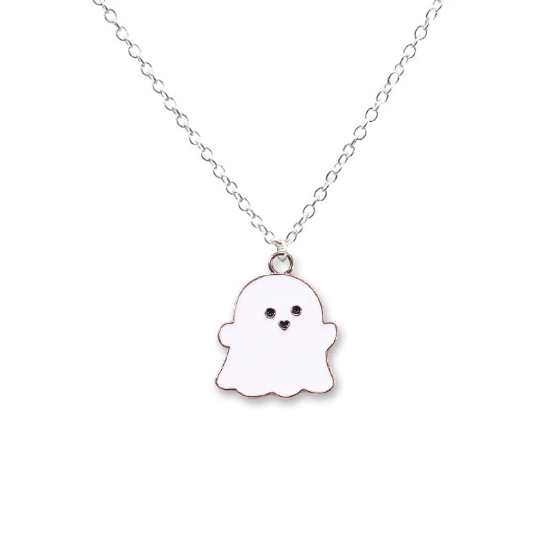 Ig Style Cute Ghost Alloy Enamel Plating Unisex Pendant Necklace