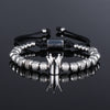 Punk Crown Stainless Steel Bracelets Bangle