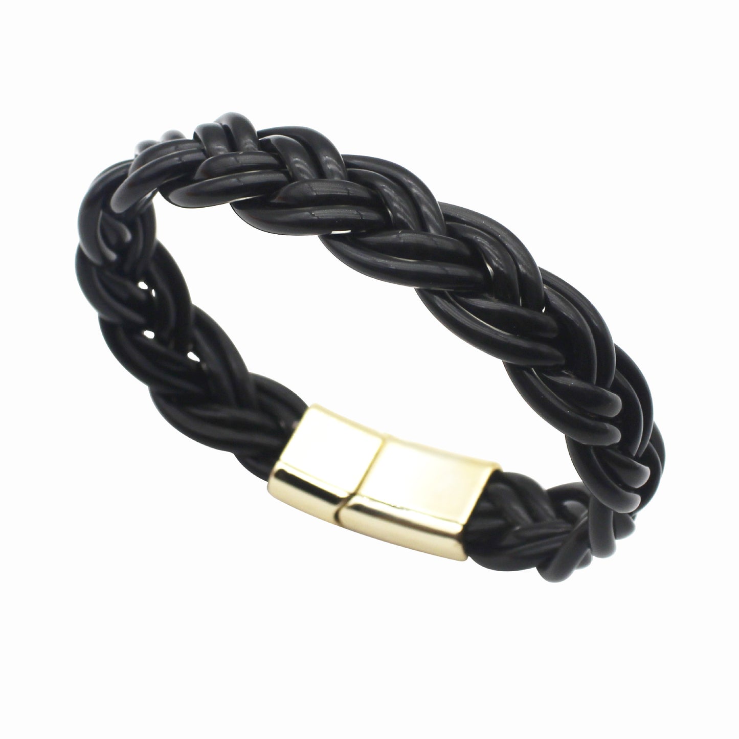 Simple Style Solid Color Alloy Plastic Women's Men's Wristband