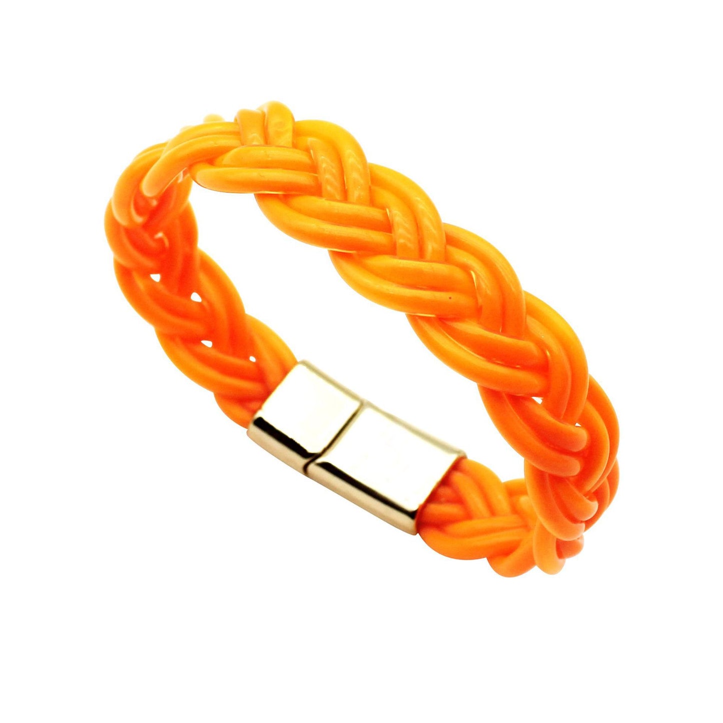 Simple Style Solid Color Alloy Plastic Women's Men's Wristband