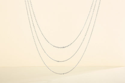 Korean Simple Stainless Chain Three-layer Chain Necklace Wholesale Gooddiy