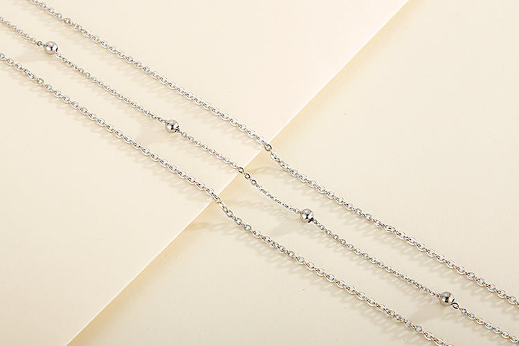 Korean Simple Stainless Chain Three-layer Chain Necklace Wholesale Gooddiy