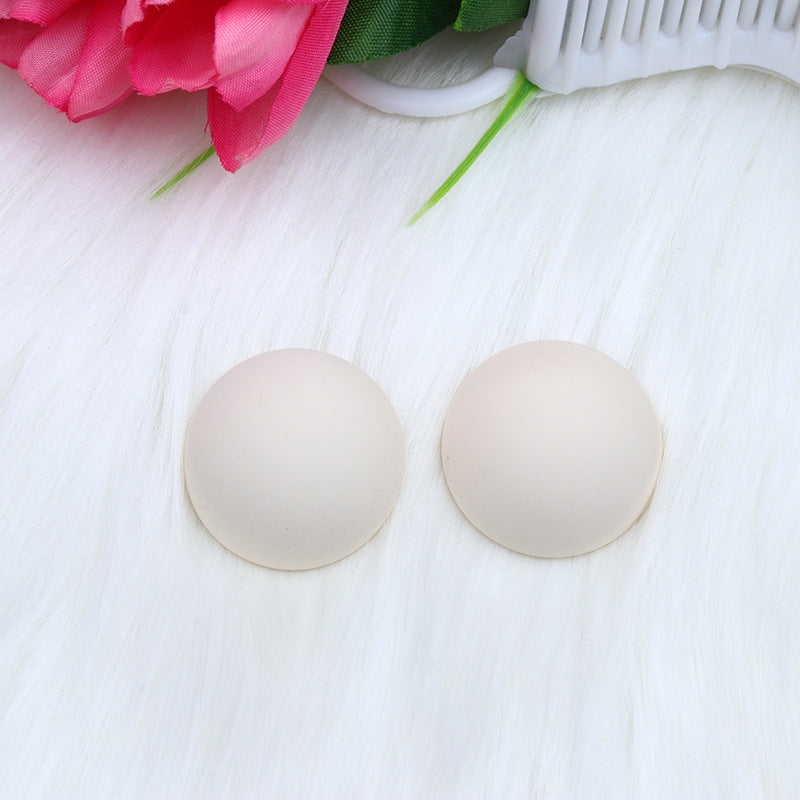 1 Pair Simple Style Round Spray Paint Arylic Ear Studs