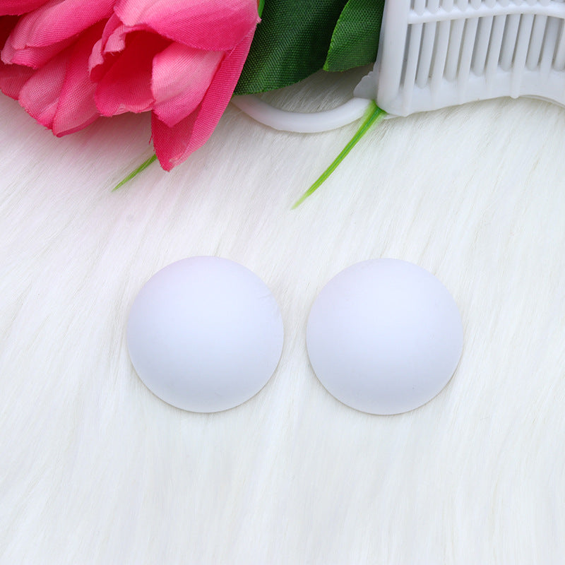 1 Pair Simple Style Round Spray Paint Arylic Ear Studs