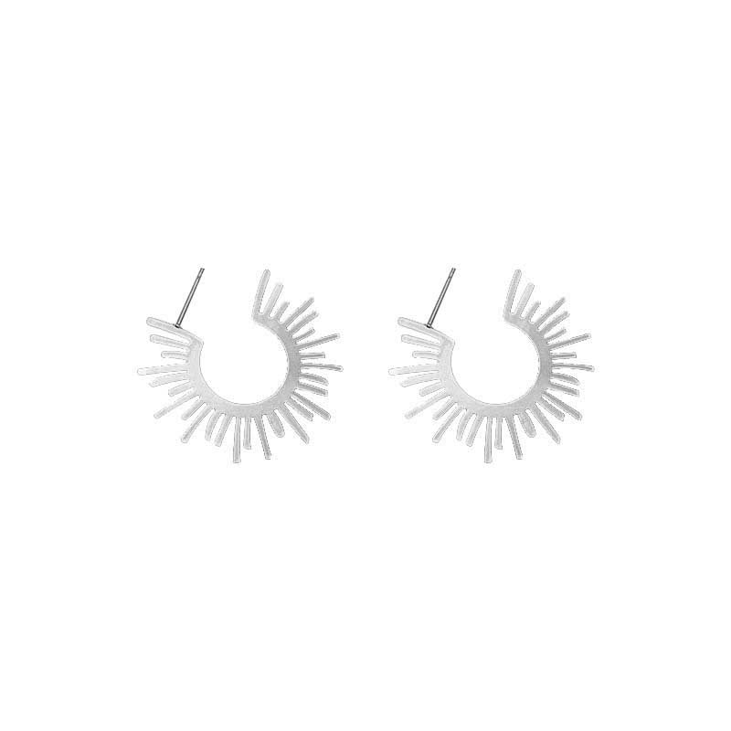 1 Pair Modern Style Sun Plating Copper Ear Studs