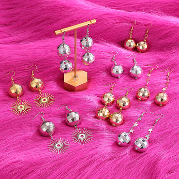 Retro Simple Style Ball Alloy Beaded Women's Bracelets Earrings Necklace