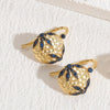 1 Pair Luxurious Classic Style Flower Plating Inlay Copper Zircon 14k Gold Plated Earrings