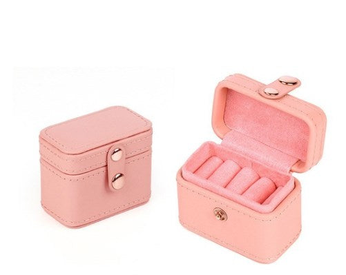 Casual Retro Solid Color Pu Leather Flannel Wholesale Jewelry Boxes