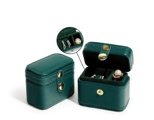 Casual Retro Solid Color Pu Leather Flannel Wholesale Jewelry Boxes