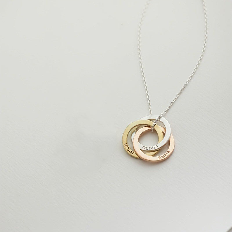 Casual Simple Style Circle Stainless Steel Plating Necklace