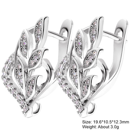 Classic Style Solid Color Copper Plating Inlay Zircon Gold Plated Silver Plated Jewelry Accessories