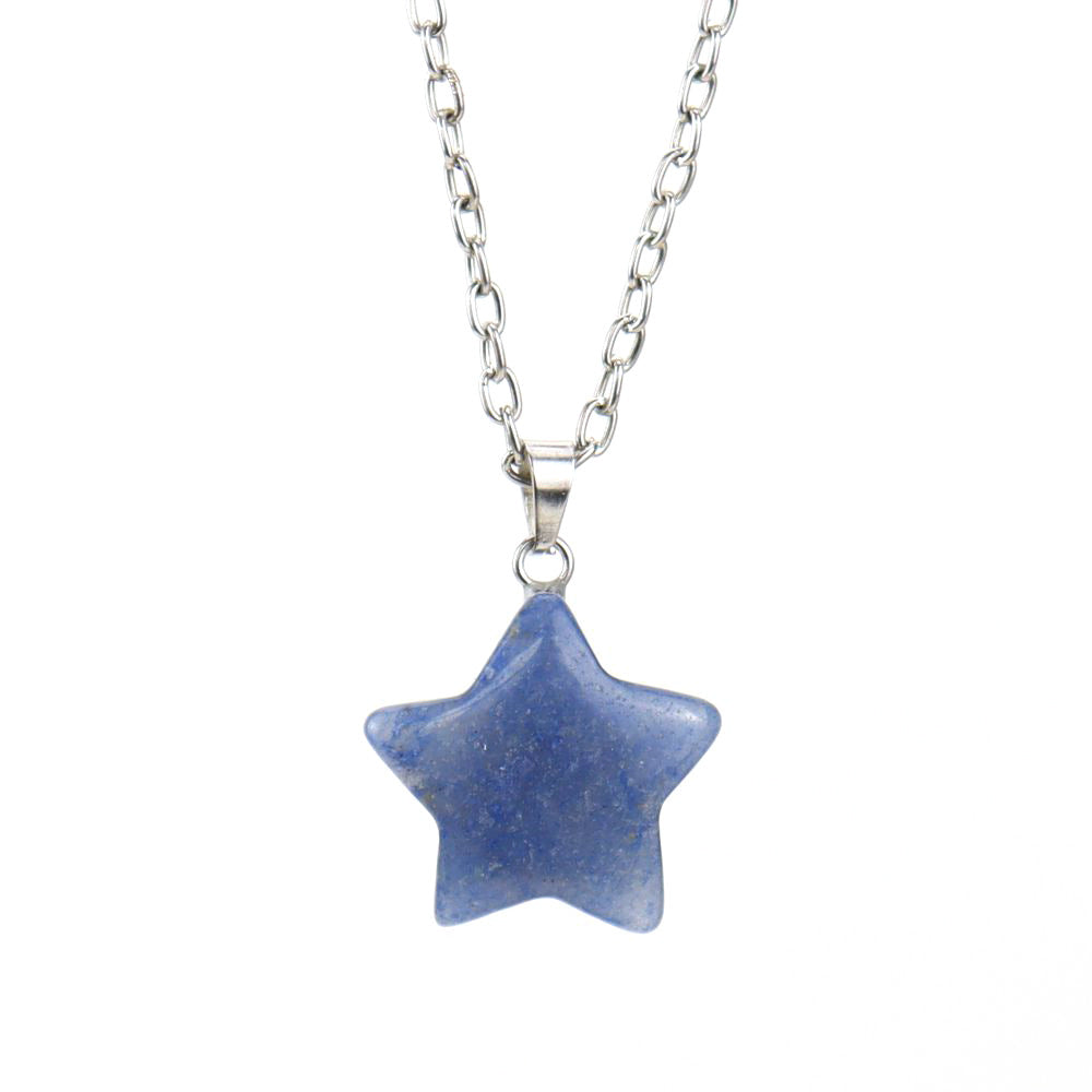 Wholesale Simple Style Star Crystal Plating Pendant Necklace