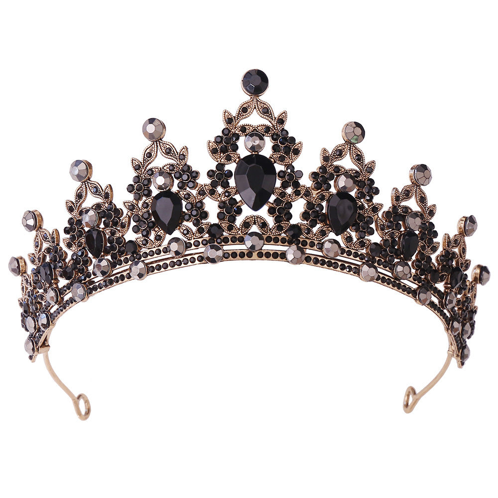 Princess Bridal Crown Alloy Inlay Artificial Crystal Rhinestones Crown