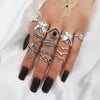 Wholesale Jewelry Vintage Style Geometric Alloy Artificial Gemstones Rhinestones Zircon Plating Inlay Rings