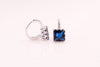 1 Pair Simple Style Square Inlay Copper Artificial Gemstones Ear Studs