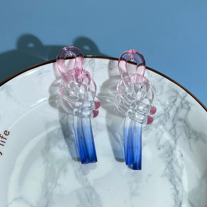 Modern Style Artistic Knot Arylic Women's Rings Bracelets Earrings