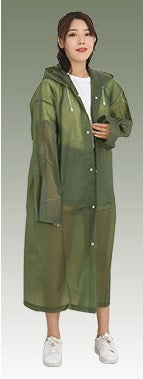 Unisex Simple Solid Color Eva Outdoor Raincoat