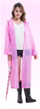 Unisex Simple Solid Color Eva Outdoor Raincoat