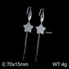 1 Pair Lady Star Tree Stainless Steel Titanium Steel Drop Earrings