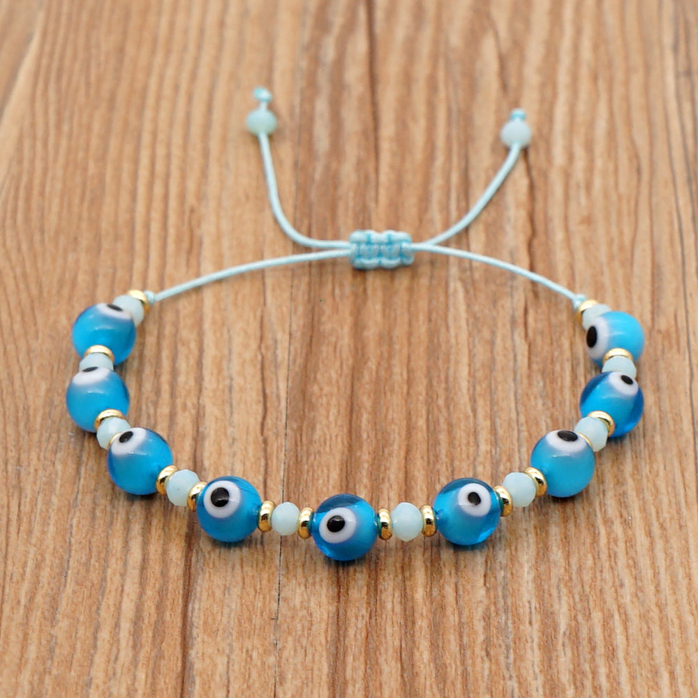 Casual Simple Style Eye Glass Rope Beaded Braid Women's Bracelets