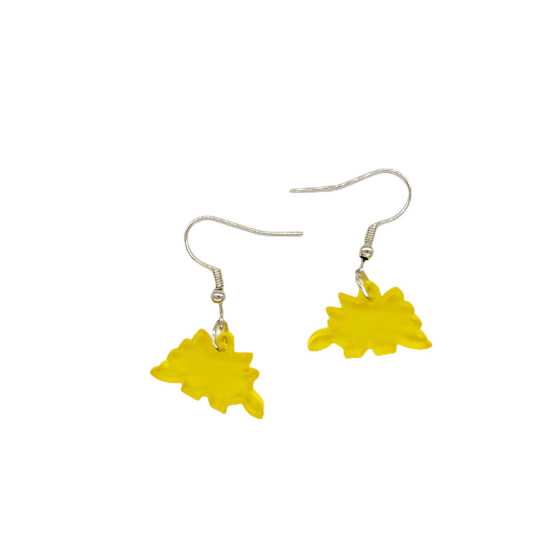 1 Pair Simple Style Solid Color Patchwork Arylic Drop Earrings