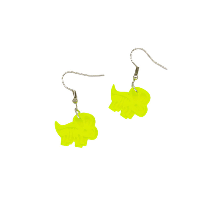 1 Pair Simple Style Solid Color Patchwork Arylic Drop Earrings