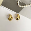 1 Pair Modern Style Water Droplets Plating Copper Ear Studs