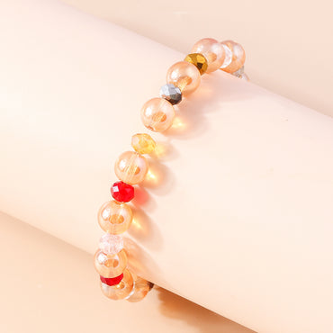 Wholesale Jewelry Sweet Round Beaded Glass Bracelets