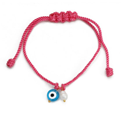 Simple Style Devil's Eye Plastic Rope Braid Women's Bracelets