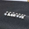 1 Pair Simple Style Geometric Plating Inlay Sterling Silver Artificial Pearls Ear Studs